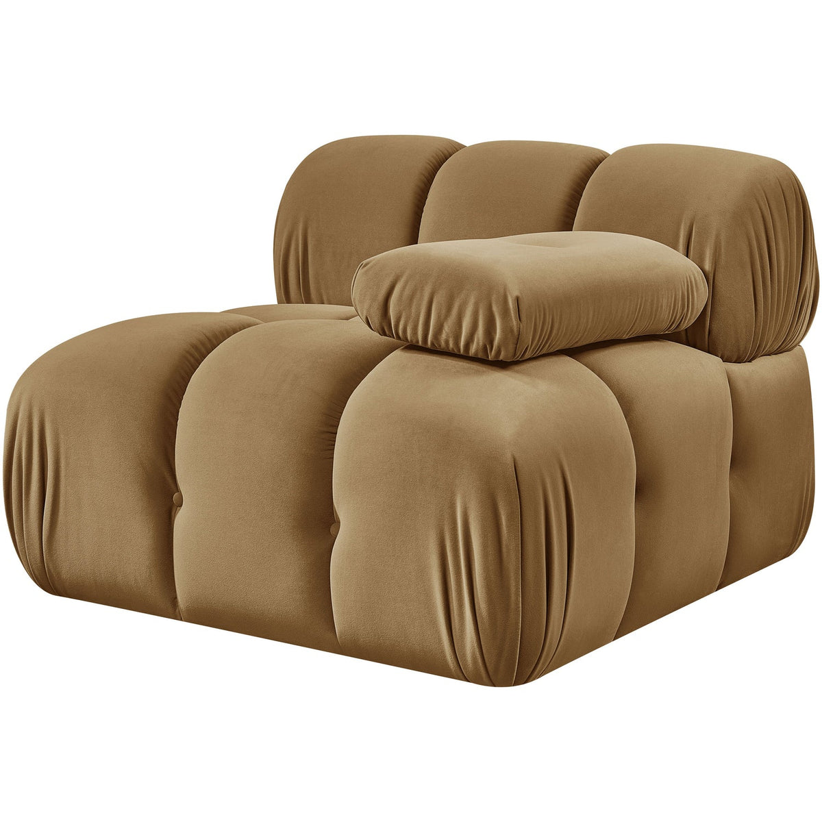 Orin Saddle Velvet Performance Fabric Upholstered Modular Chair