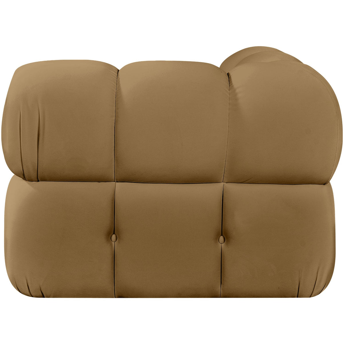 Orin Saddle Velvet Performance Fabric Upholstered Modular Corner Chair
