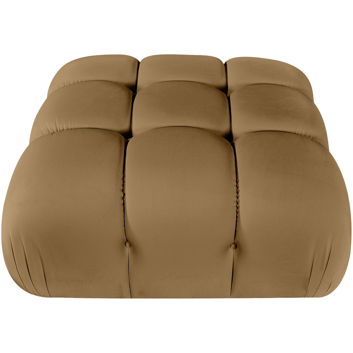 Orin Saddle Velvet Performance Fabric Upholstered Modular Ottoman