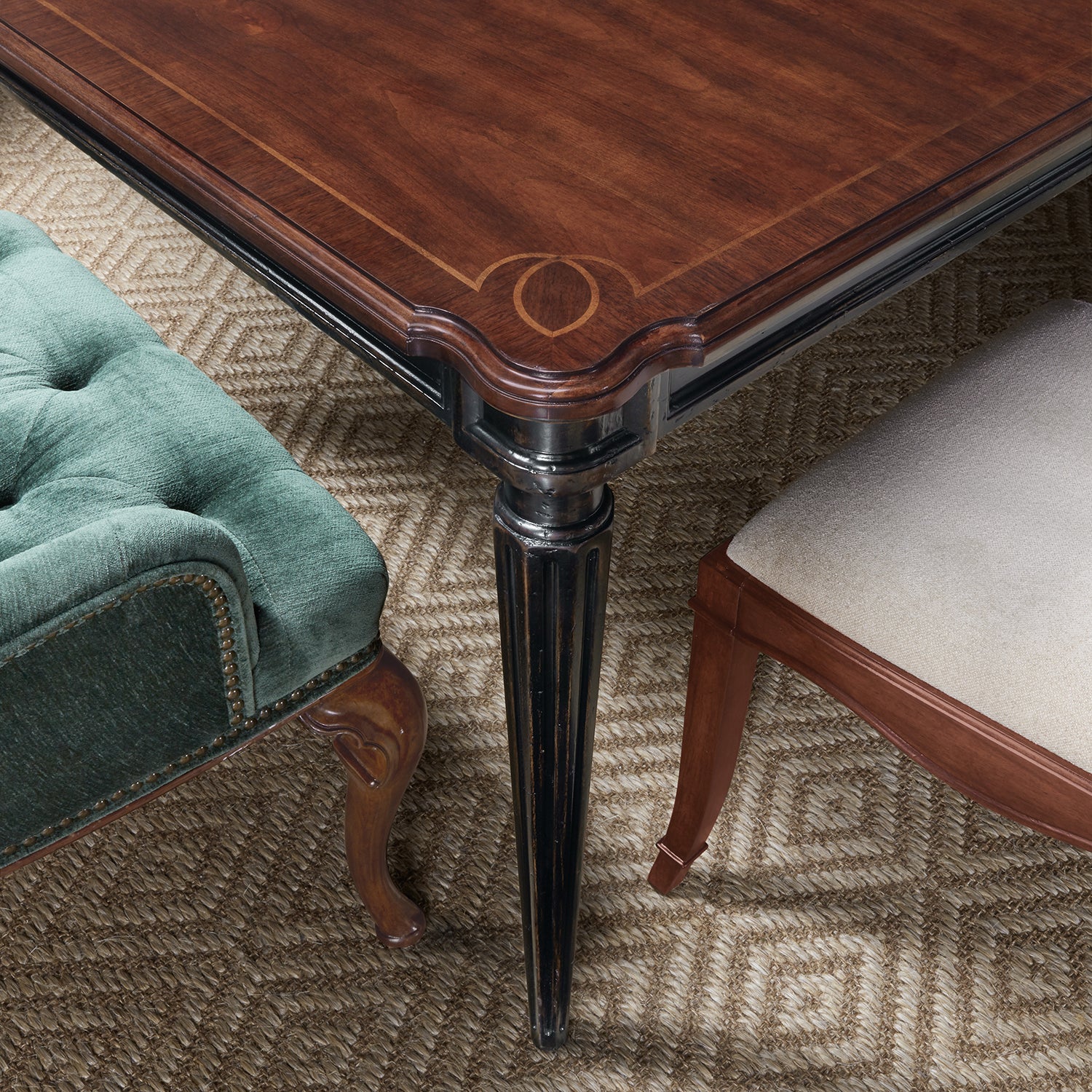 Hooker Furniture Charleston Rectangle Leg Dining Table