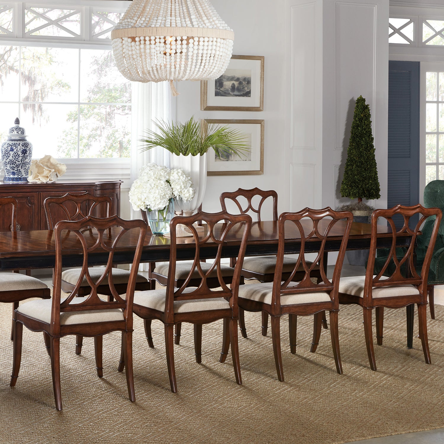 Hooker Furniture Charleston Upholstered Seat Side Chair Set of 2