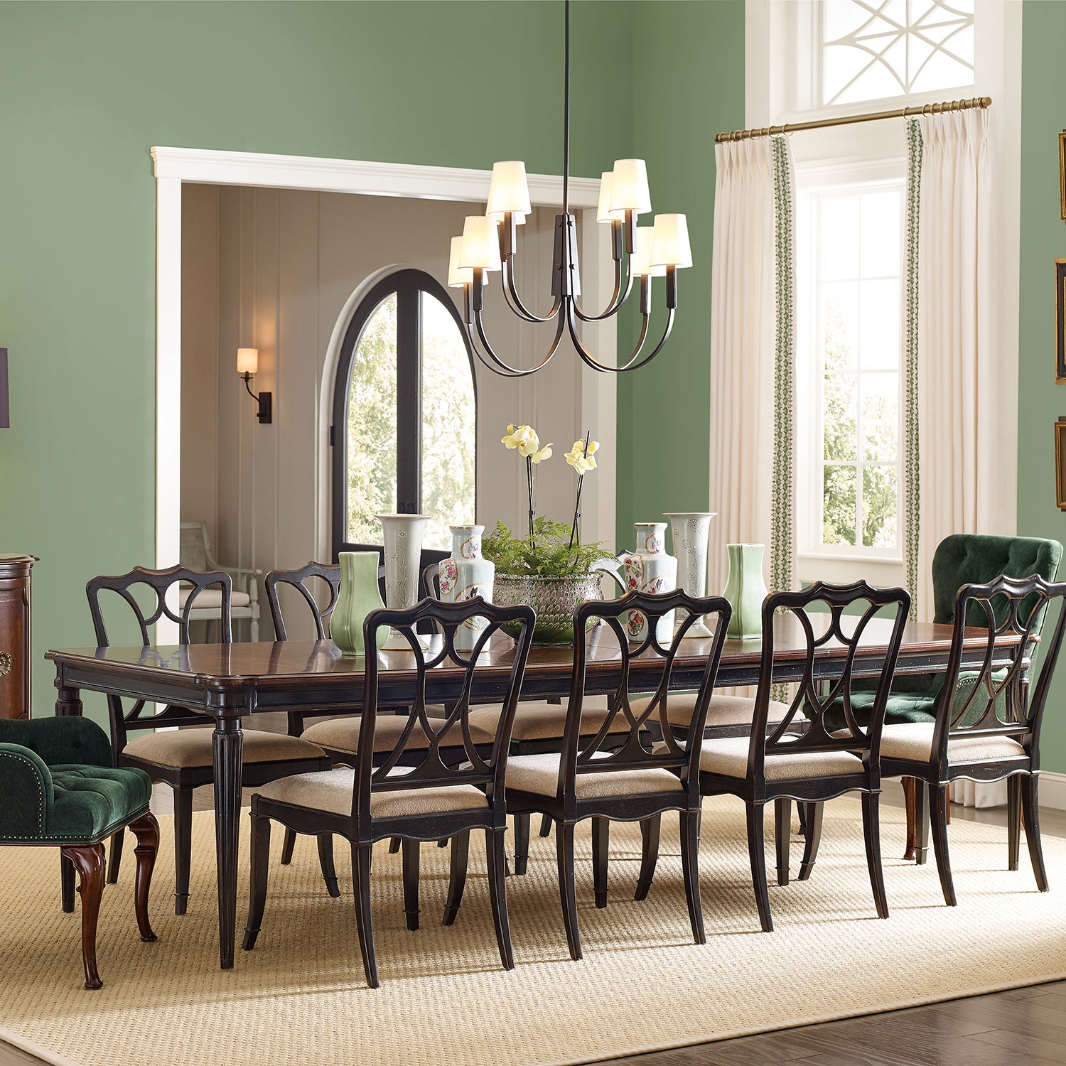 Hooker Furniture Charleston Upholstered Seat Side Chair Set of 2