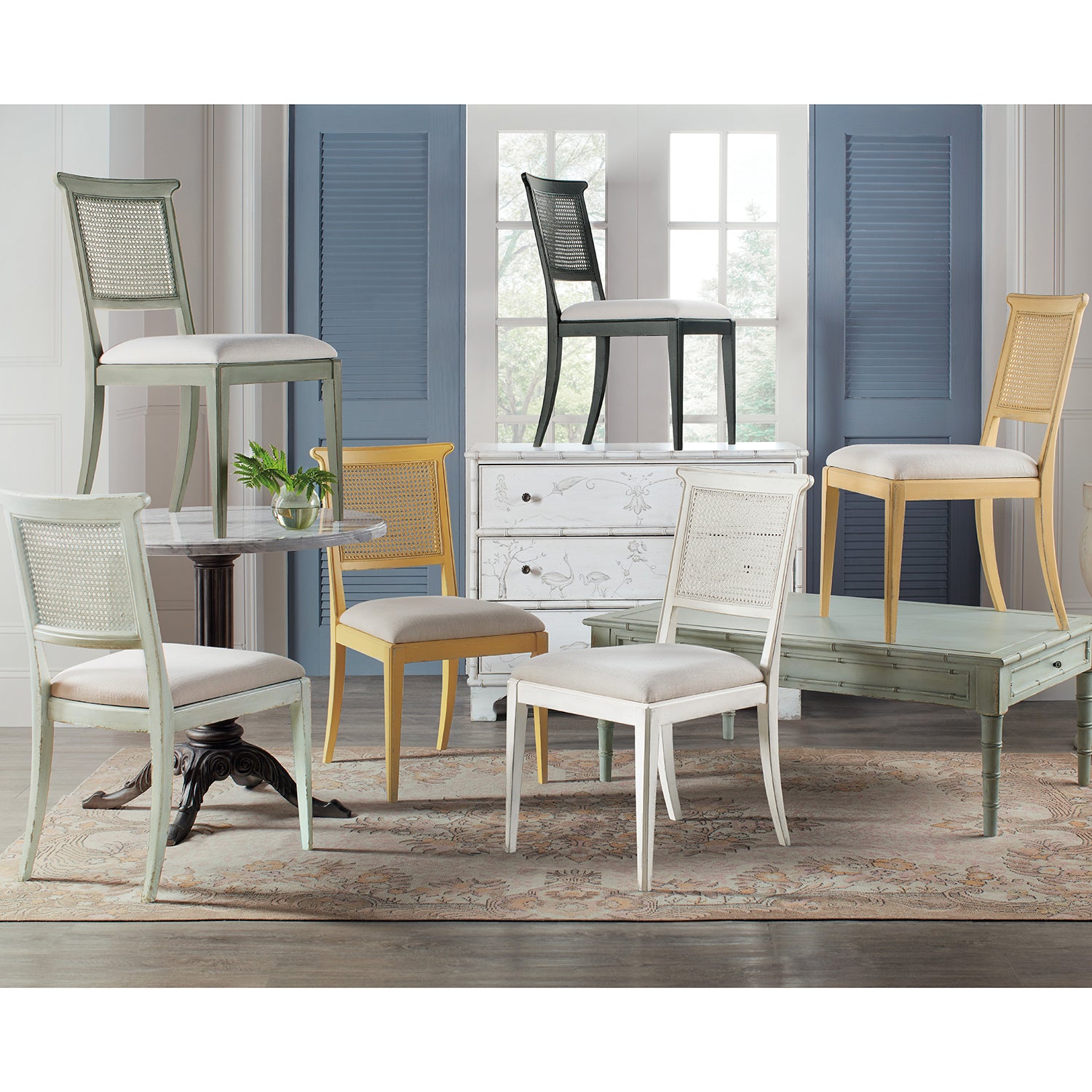 Hooker Furniture Casual Dining Charleston Upholstered Seat Side Chair Set of 2