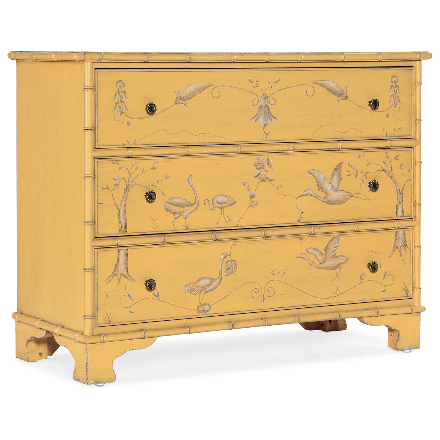 Hooker Furniture Charleston Three-Drawer Bird Accent Chest