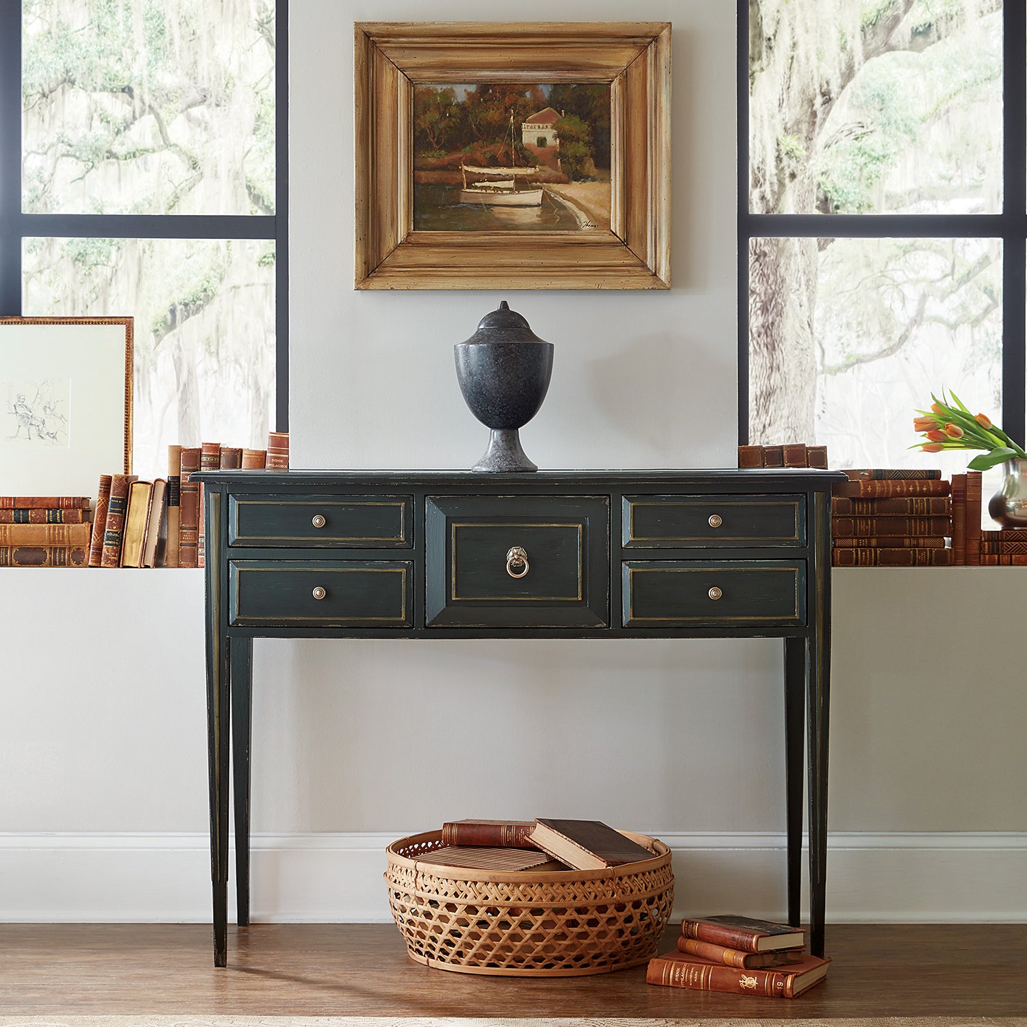 Hooker Furniture Charleston Five-Drawer Console Table