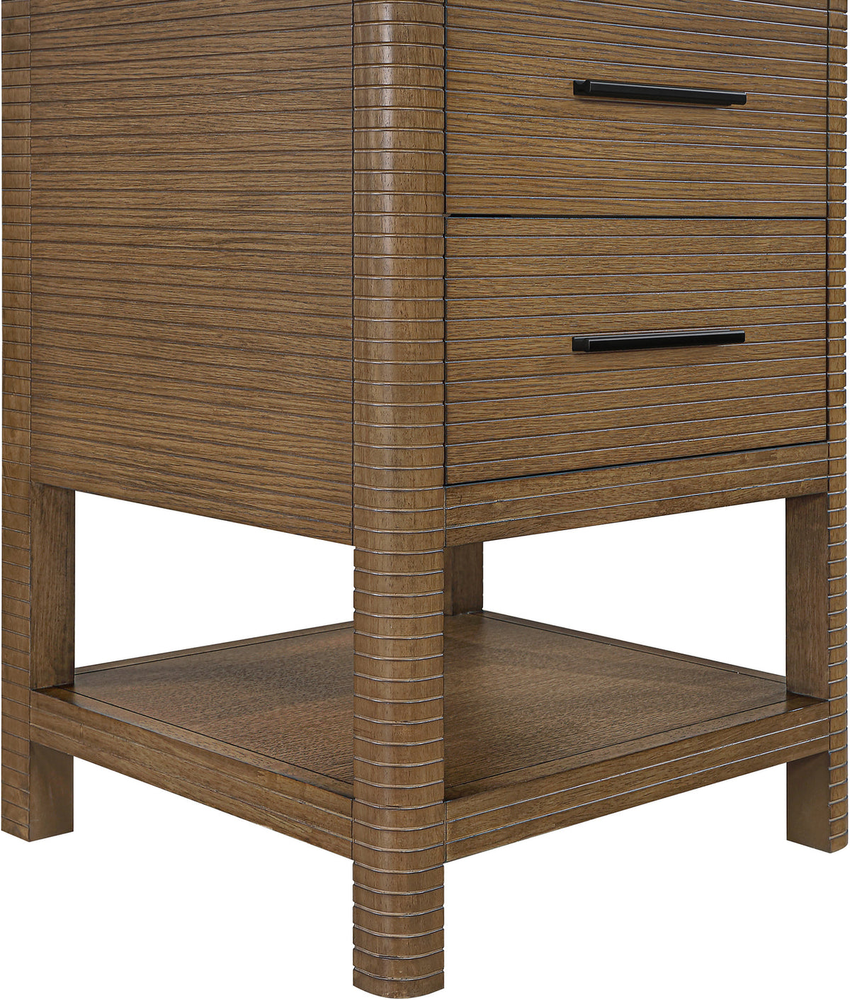 Oakwell 24in Brown Engineered Stone And Solid Wood Bathroom Vanity