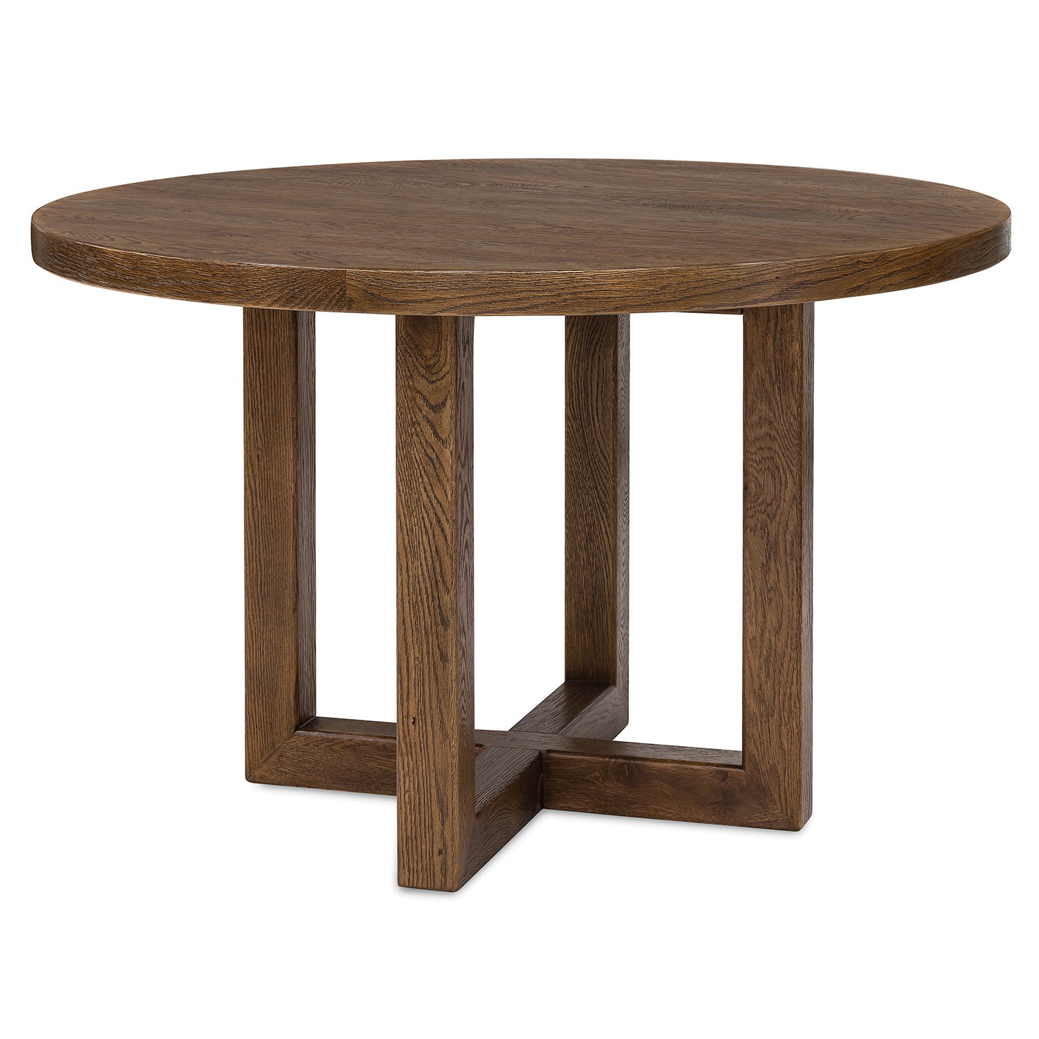 Hooker Furniture Driftwood Worn Saddle 48in Round Dining Table