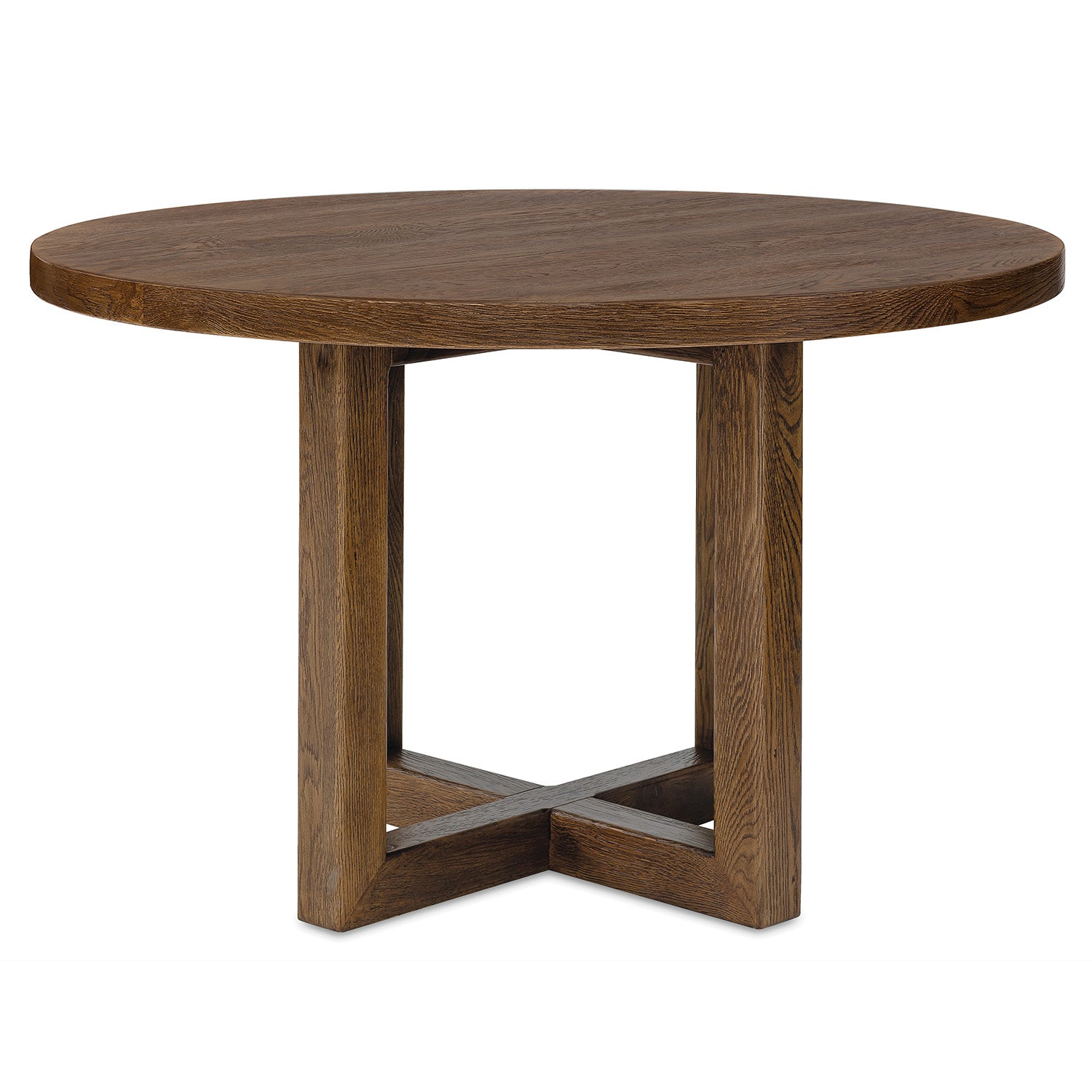 Hooker Furniture Driftwood Worn Saddle 48in Round Dining Table