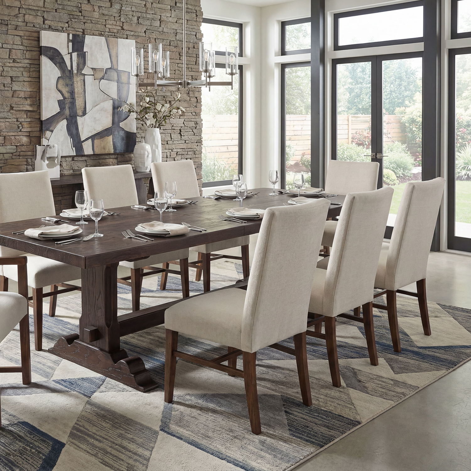 Hooker Furniture Driftwood Upholstered Side Chair Set of 2