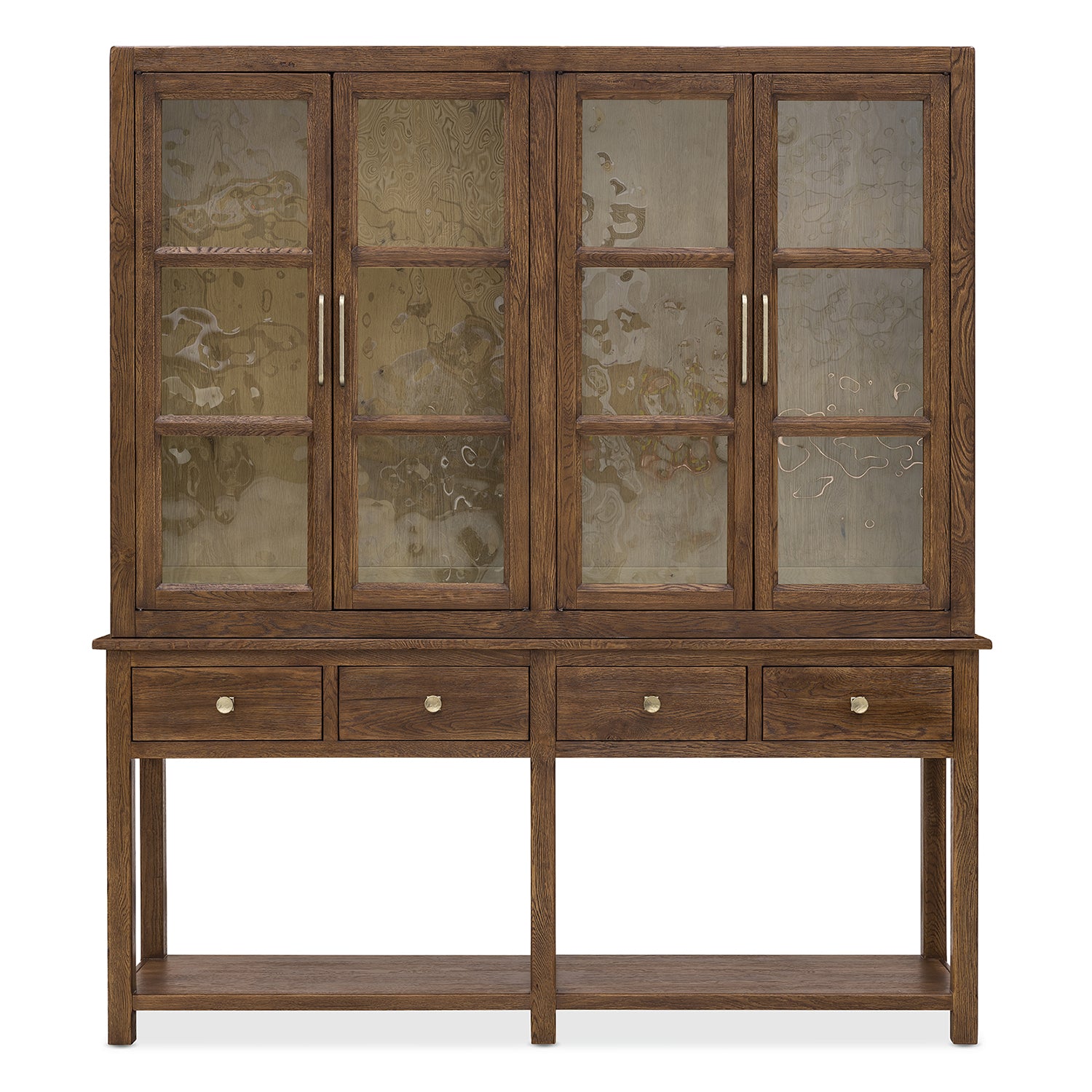 Hooker Furniture Driftwood Worn Saddle Display Sideboard