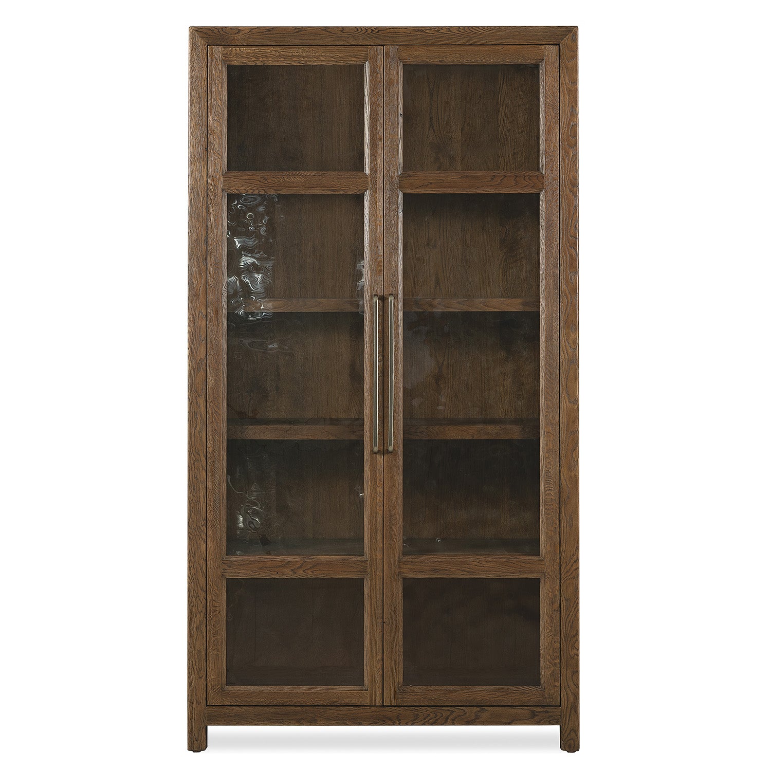 Hooker Furniture Driftwood Worn Saddle Display Cabinet