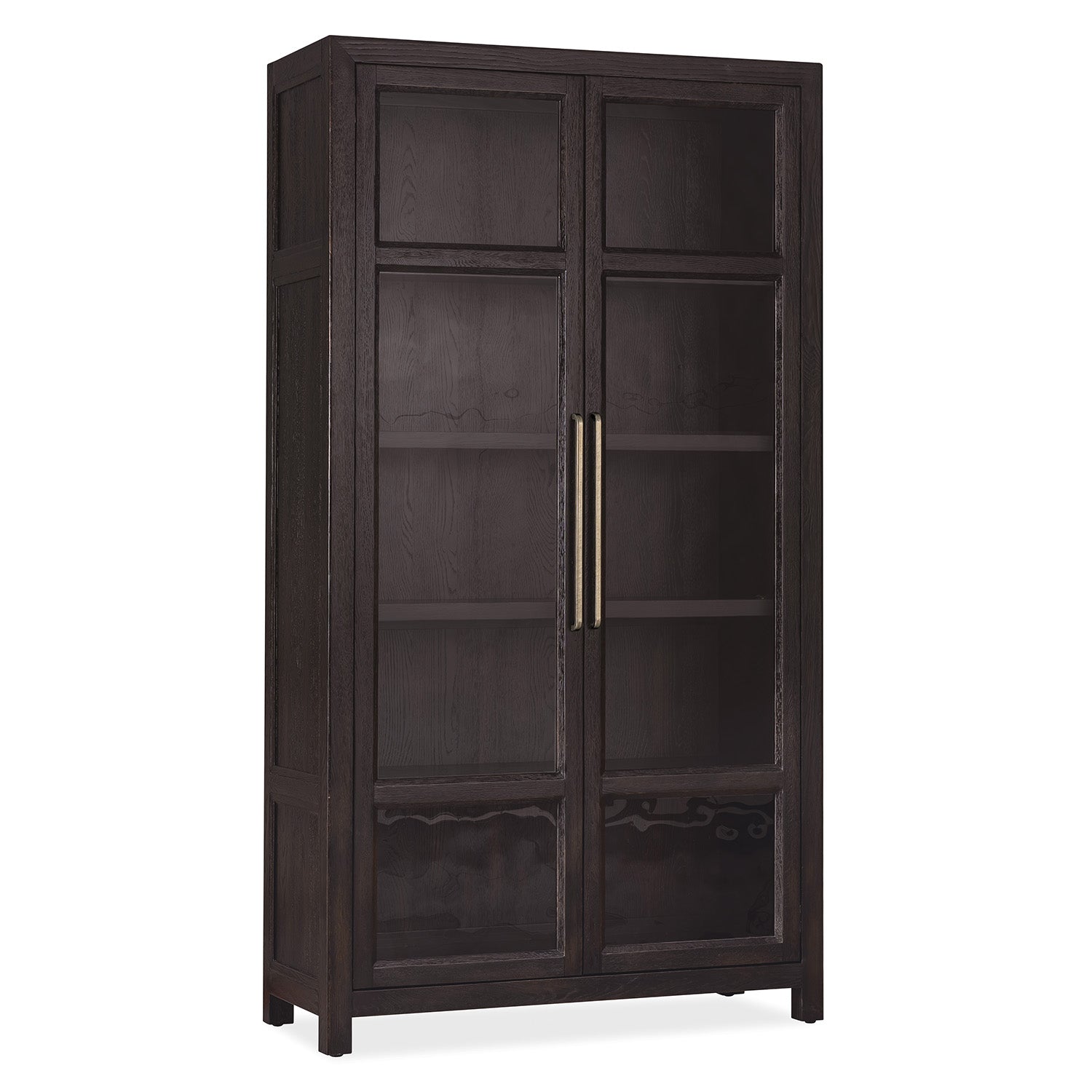 Hooker Furniture Driftwood Burnt Timber Display Cabinet