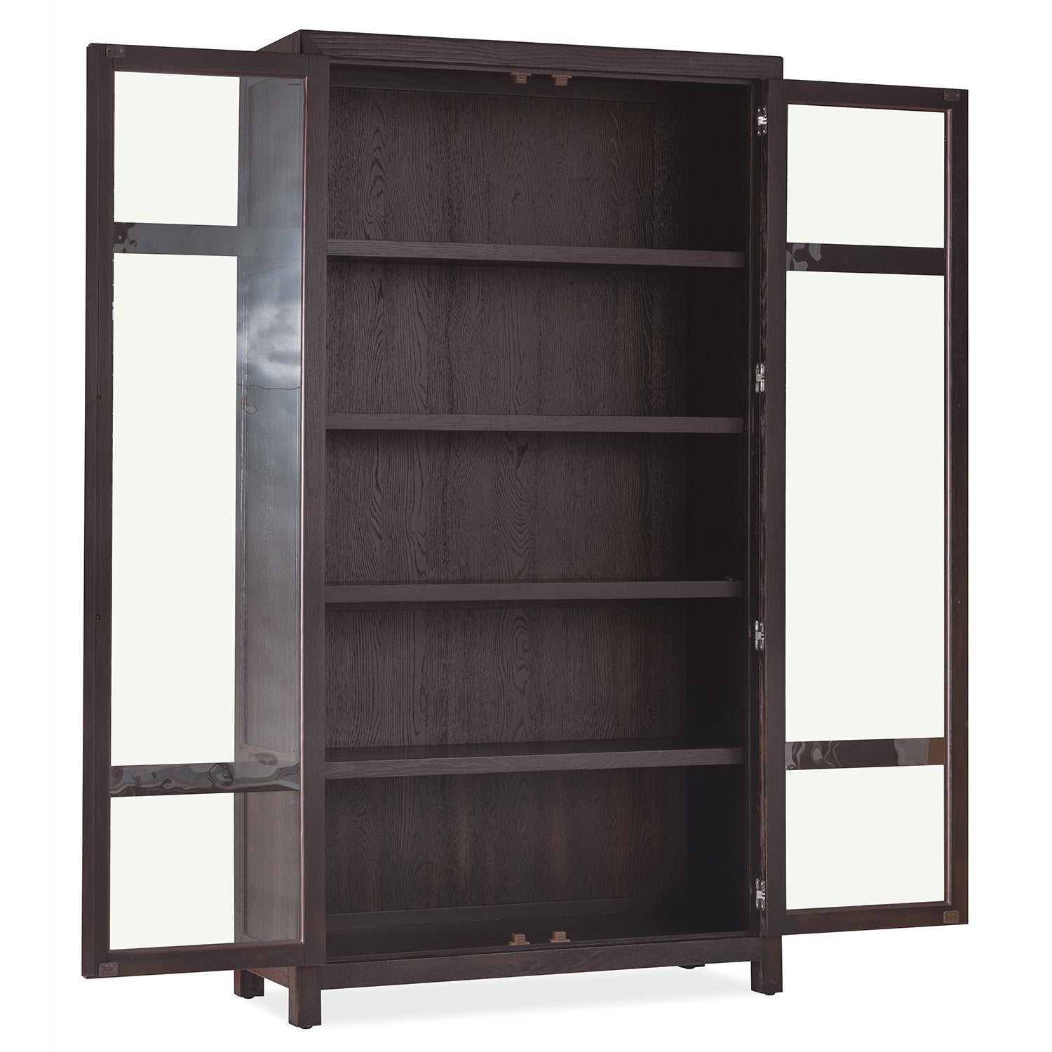 Hooker Furniture Driftwood Burnt Timber Display Cabinet