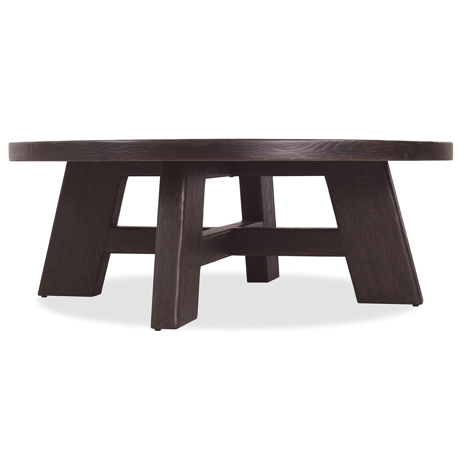 Hooker Furniture Driftwood Burnt Timber Round Cocktail Table