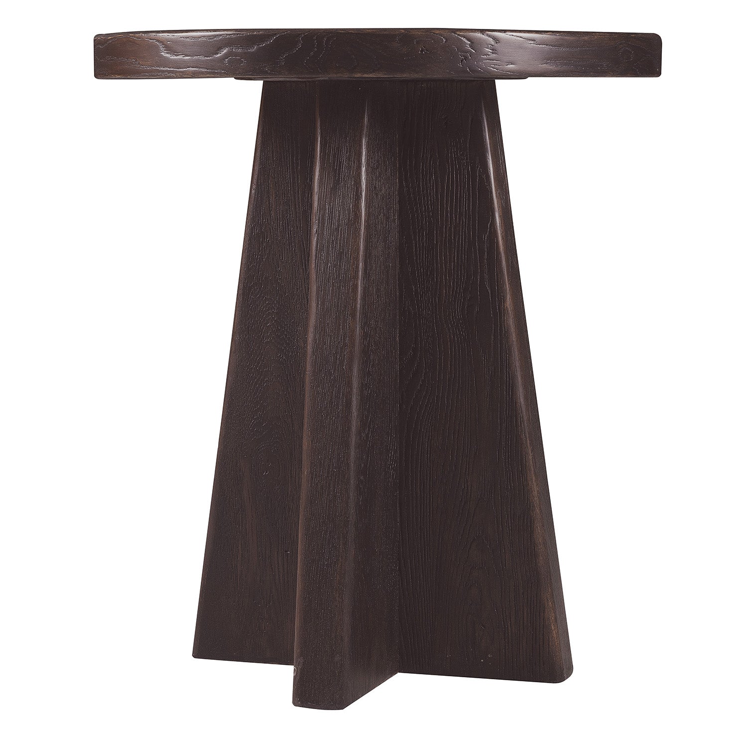 Hooker Furniture Driftwood Burnt Timber Round End Table
