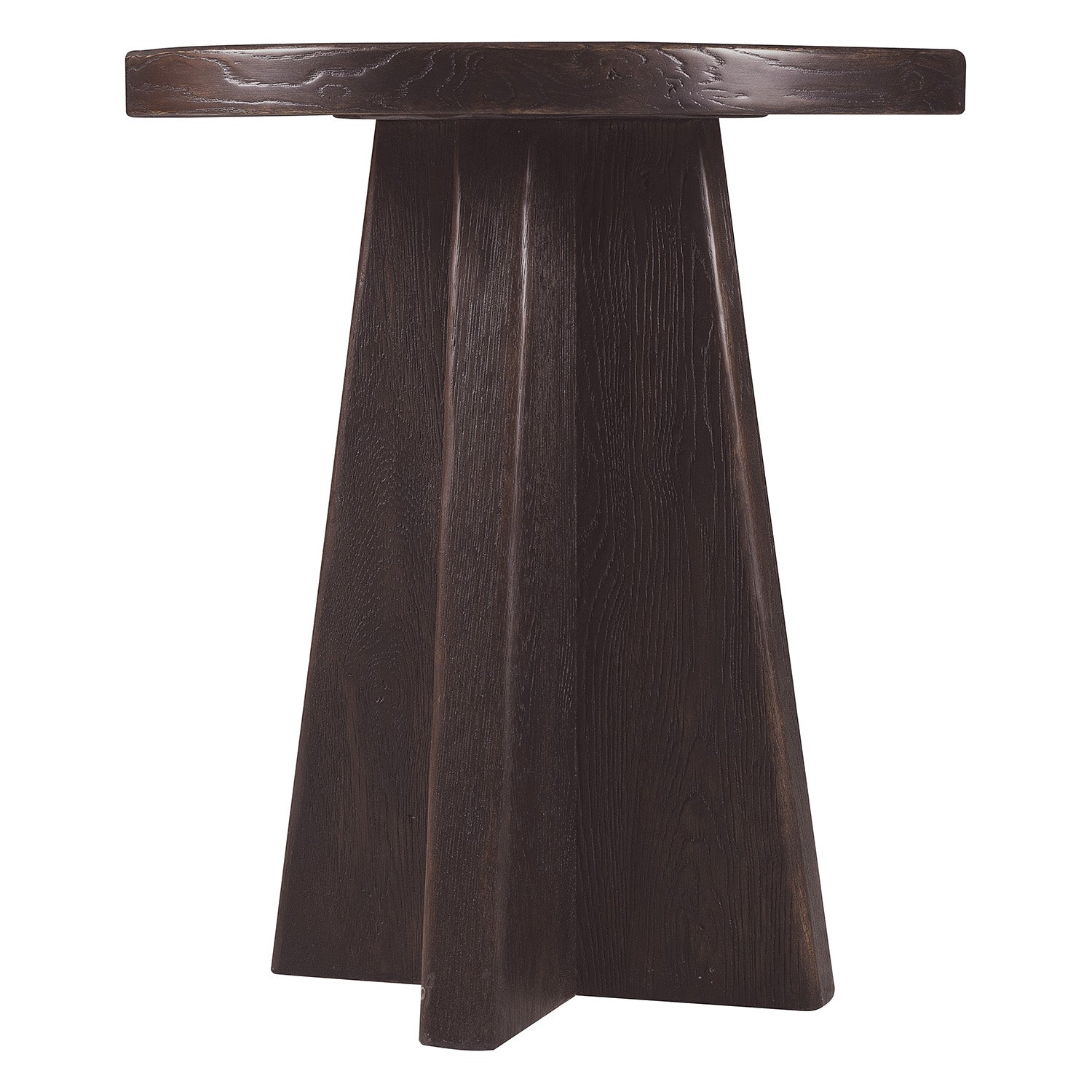 Hooker Furniture Driftwood Burnt Timber Round End Table