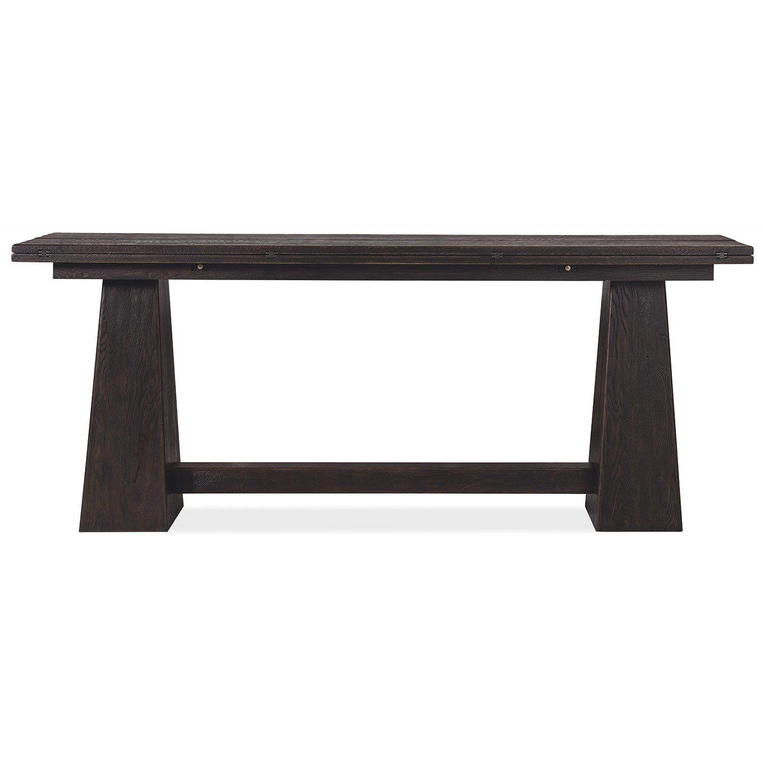 Hooker Furniture Driftwood Burnt Timber Flip-Top Console Table