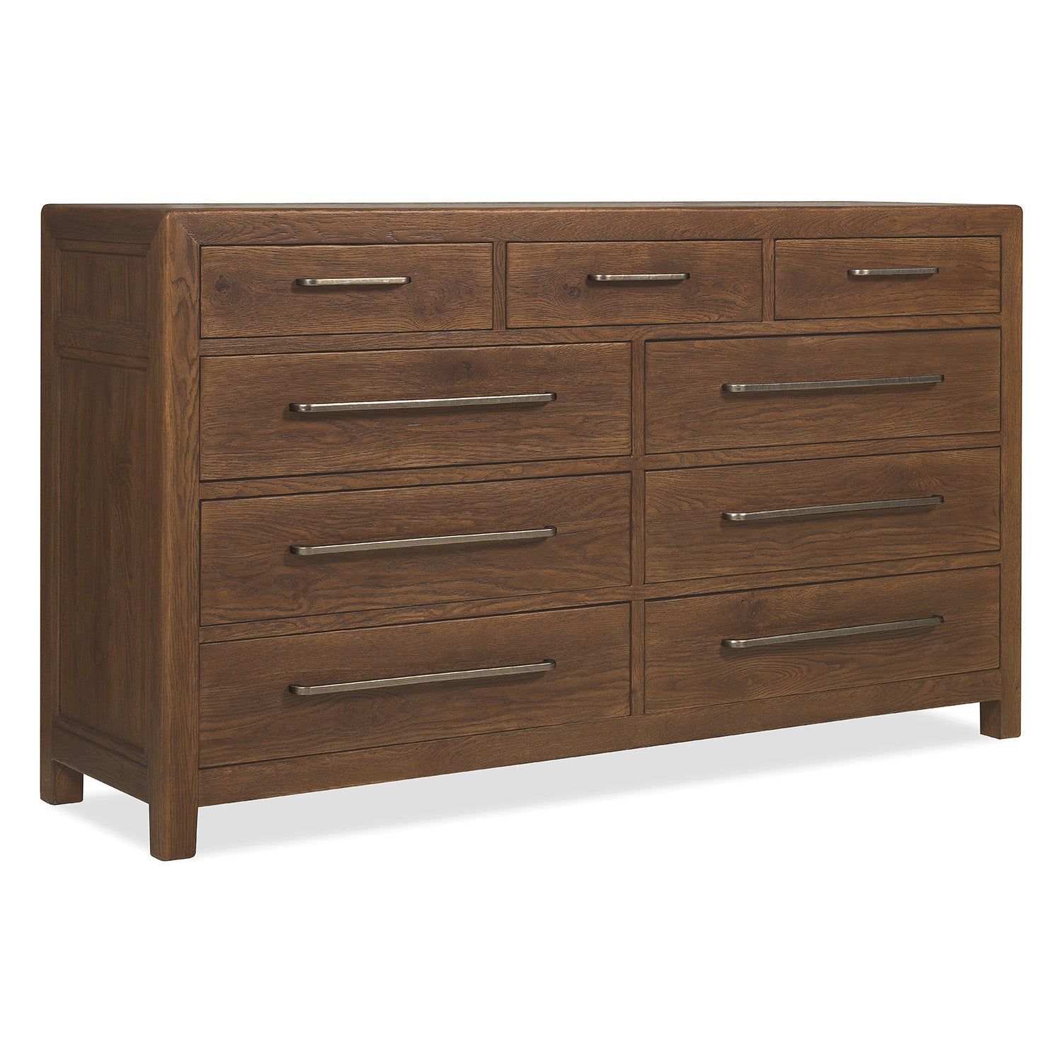 Hooker Furniture Driftwood Worn Saddle Nine-Drawer Dresser