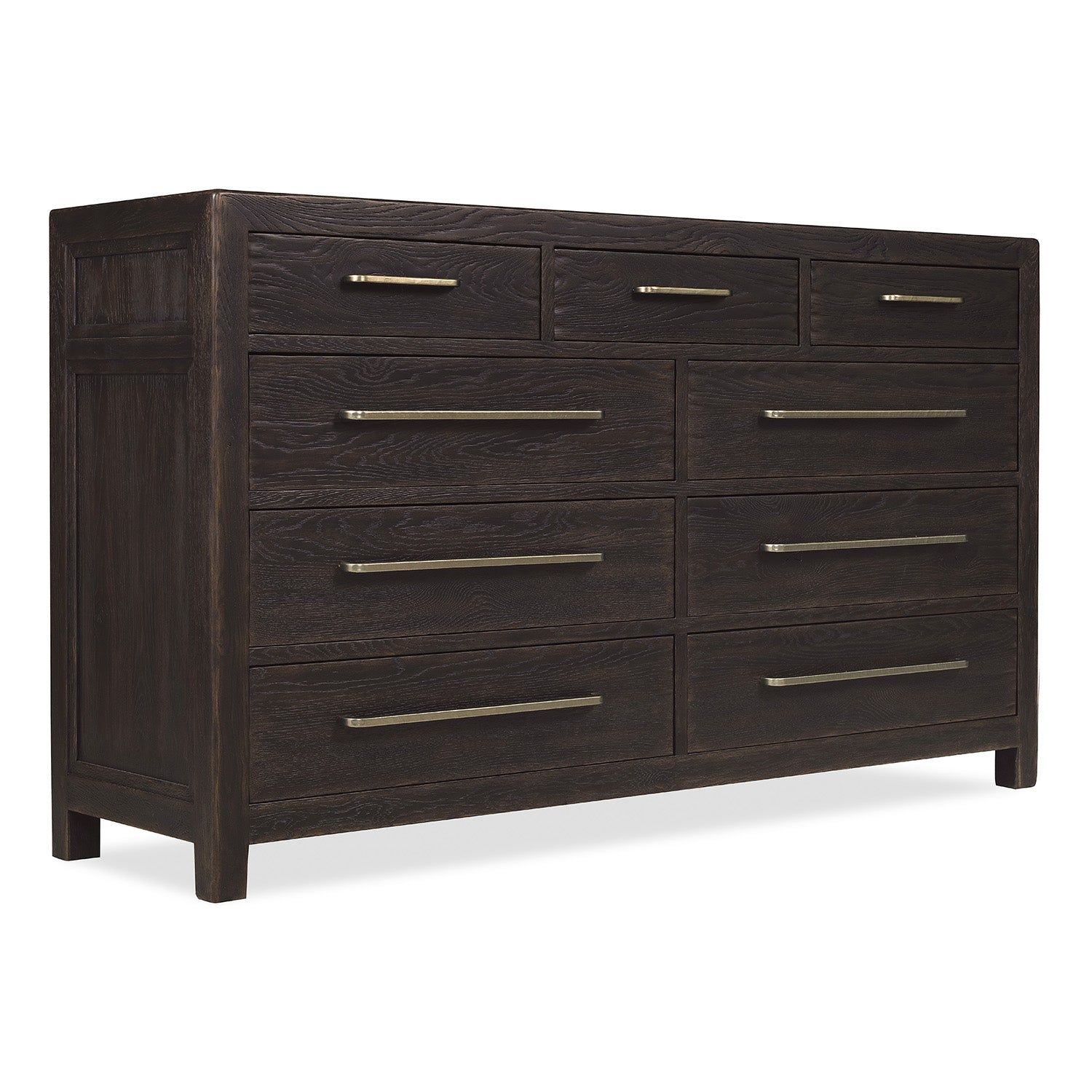 Hooker Furniture Driftwood Burnt Timber Nine-Drawer Dresser