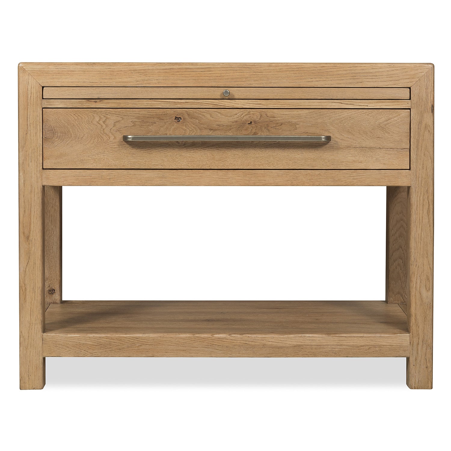 Hooker Furniture Driftwood Buckboard One-Drawer Nightstand with Stone
