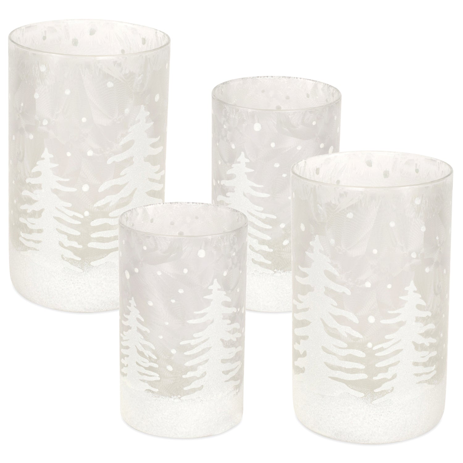 Frosted Votive Candle Holder Set of 4