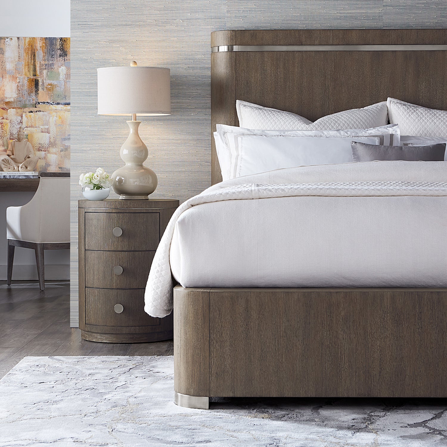 Hooker Furniture Modern Mood Round Nightstand