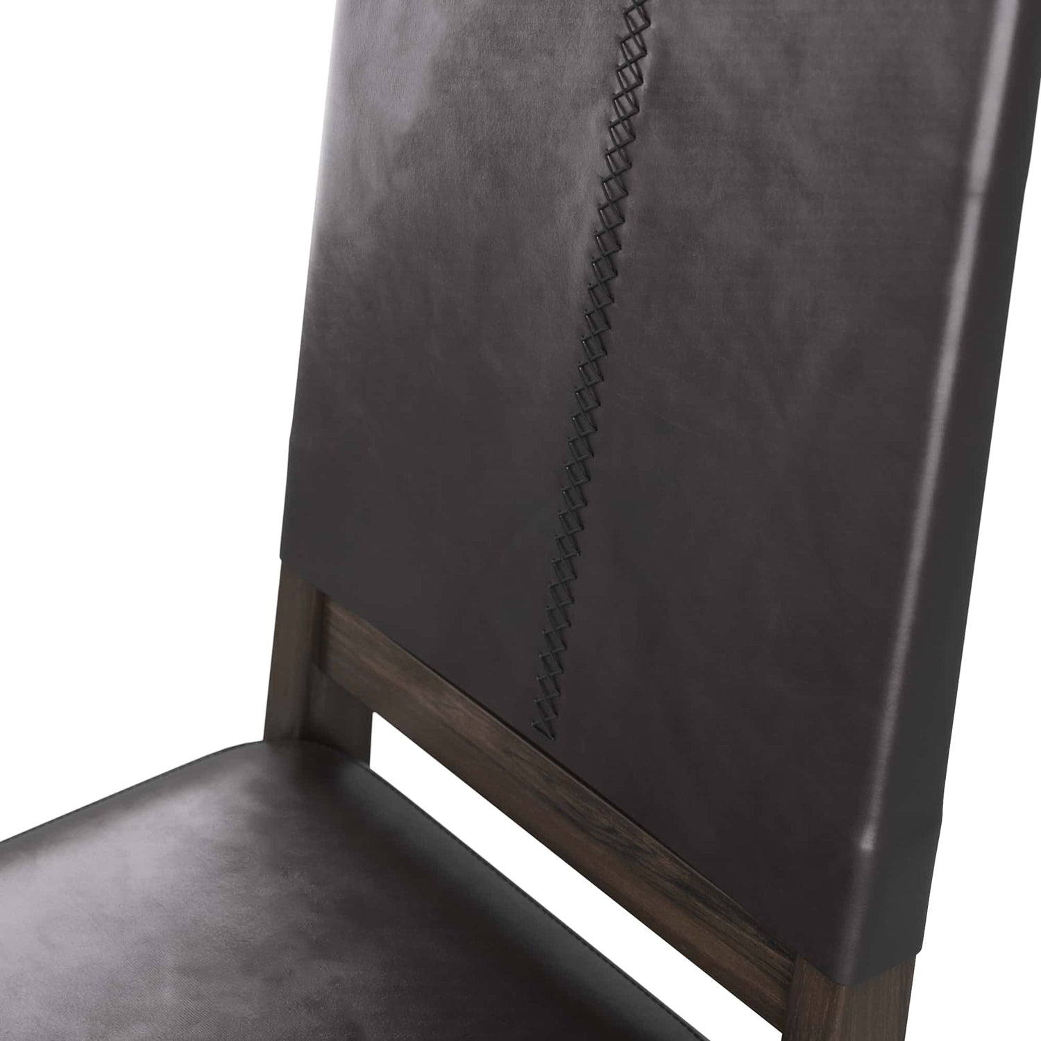 Arteriors Keegan Black Leather Chair