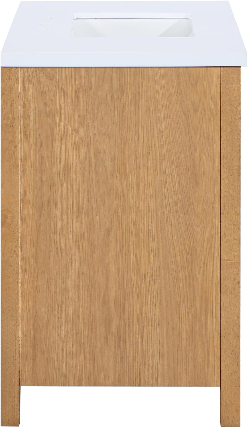 Soren 36in Natural Engineered Stone Cane And Solid Wood Bathroom Vanity