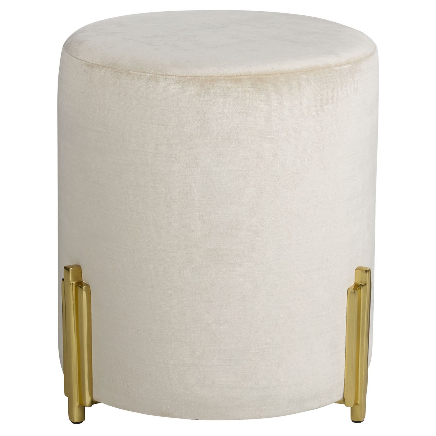 Arteriors Warby Sterling Velvet Ottoman