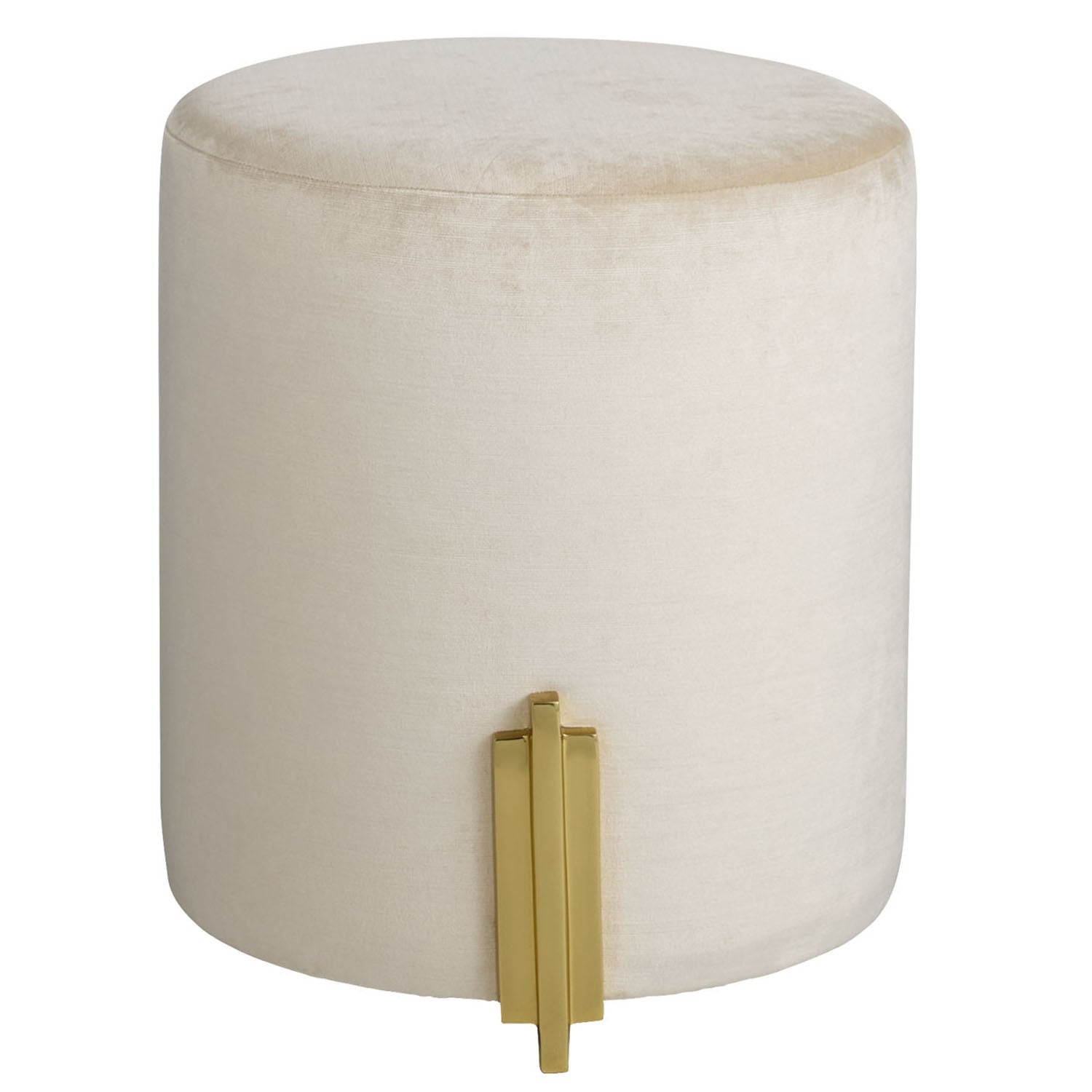Arteriors Warby Sterling Velvet Ottoman