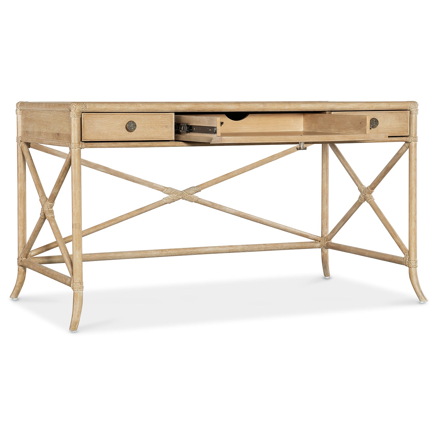 Hooker Furniture Retreat Pole Rattan Writing Desk