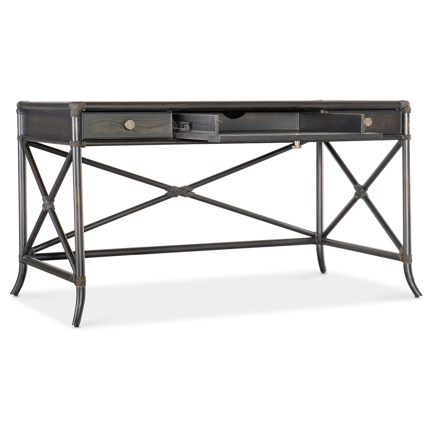 Hooker Furniture Retreat Pole Rattan Writing Desk