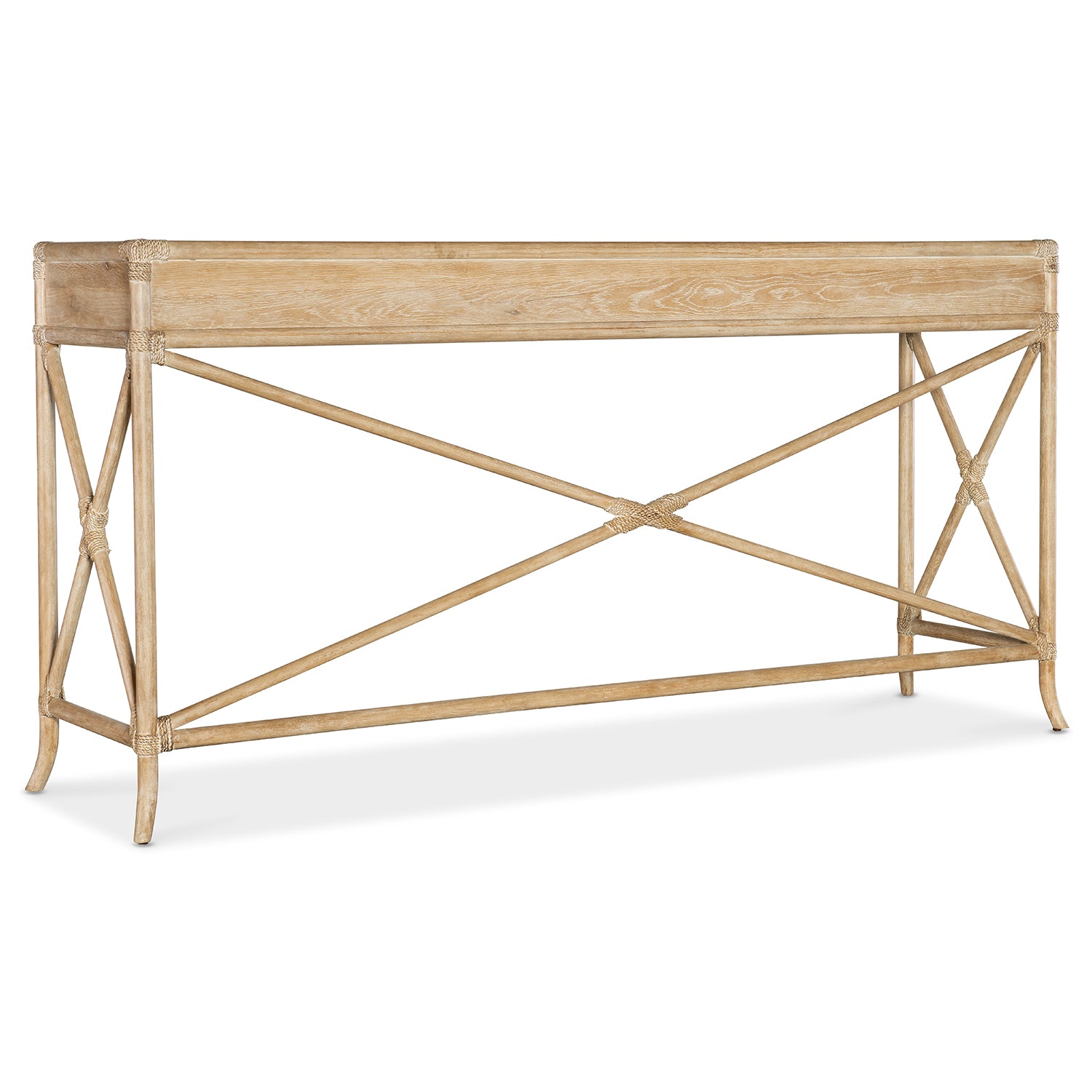 Hooker Furniture Retreat Pole Rattan Console