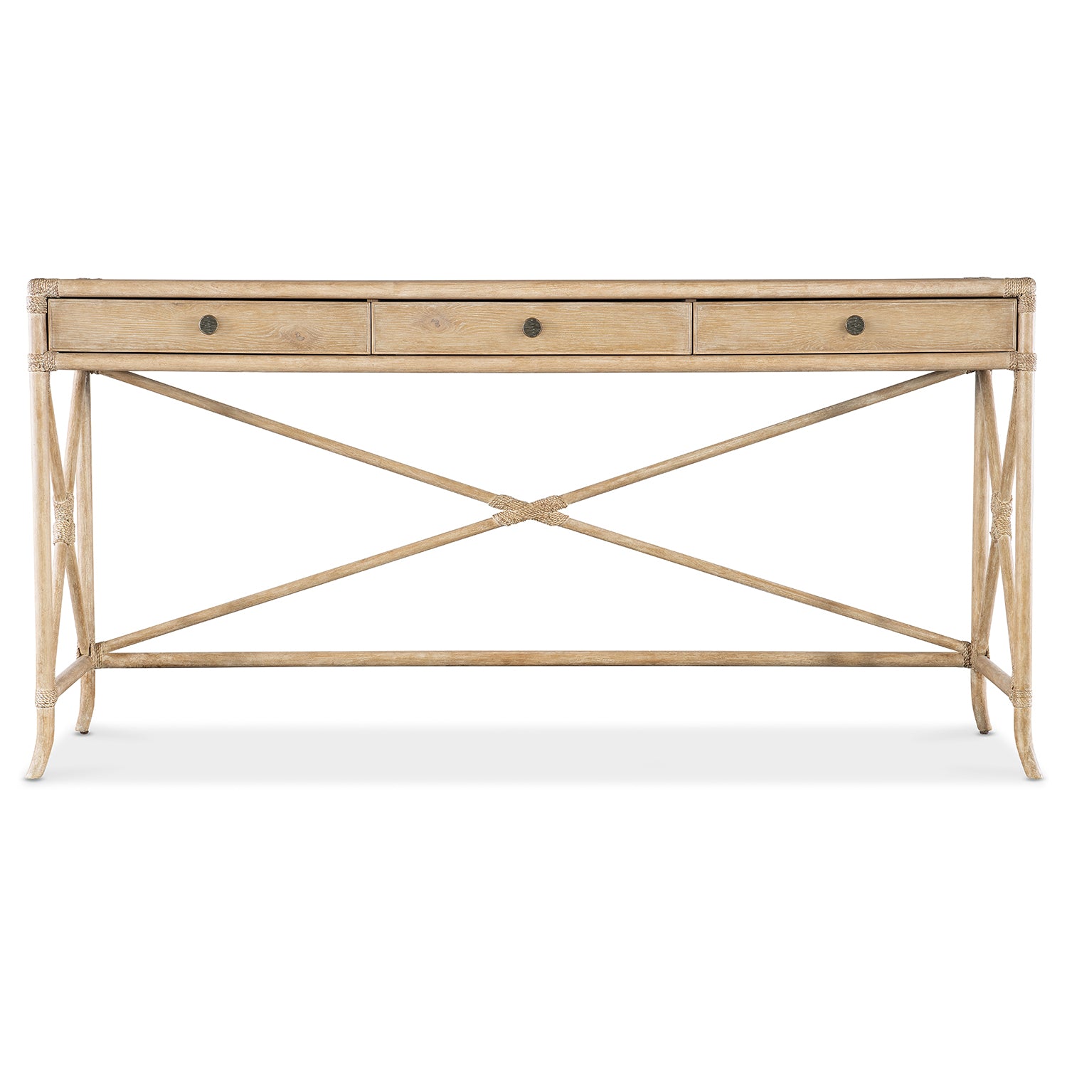 Hooker Furniture Retreat Pole Rattan Console