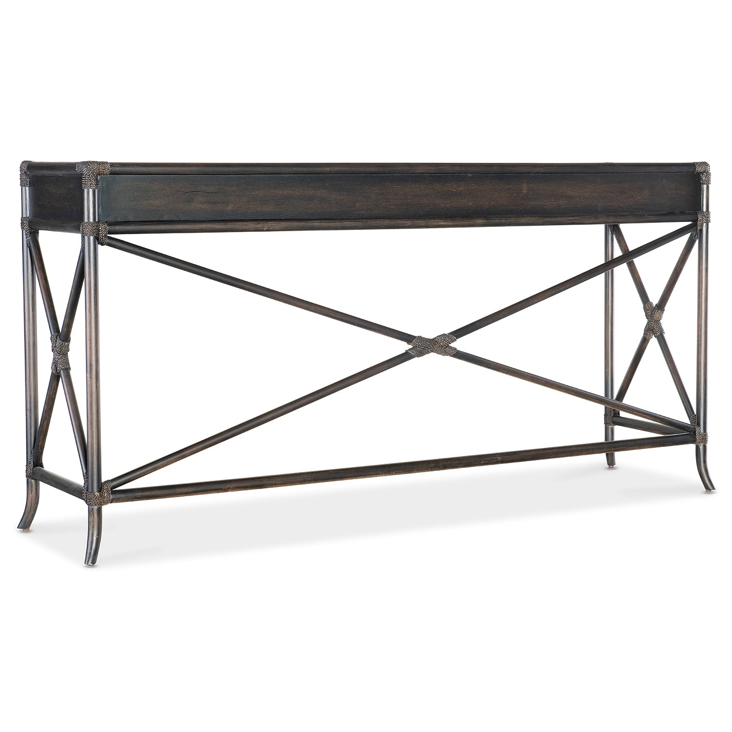 Hooker Furniture Retreat Pole Rattan Console