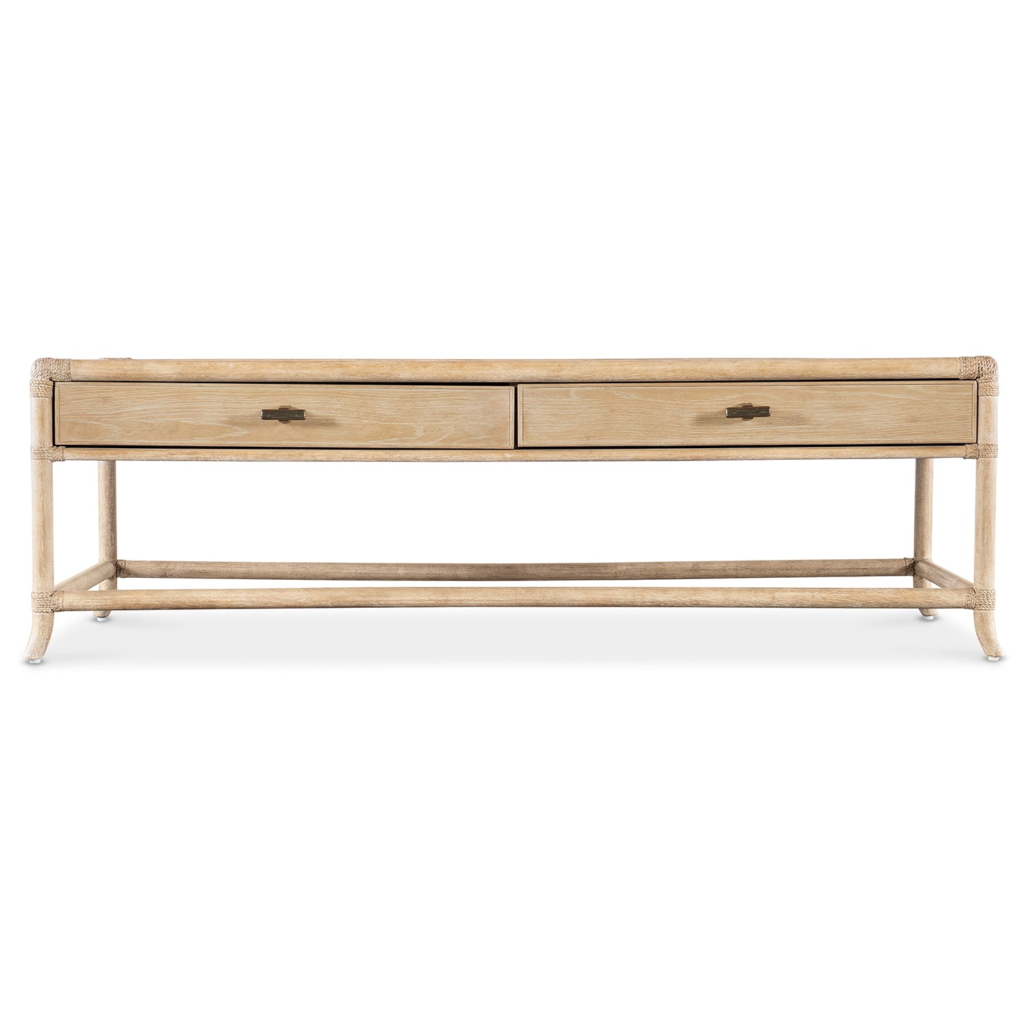 Hooker Furniture Retreat Pole Rattan Cocktail Table