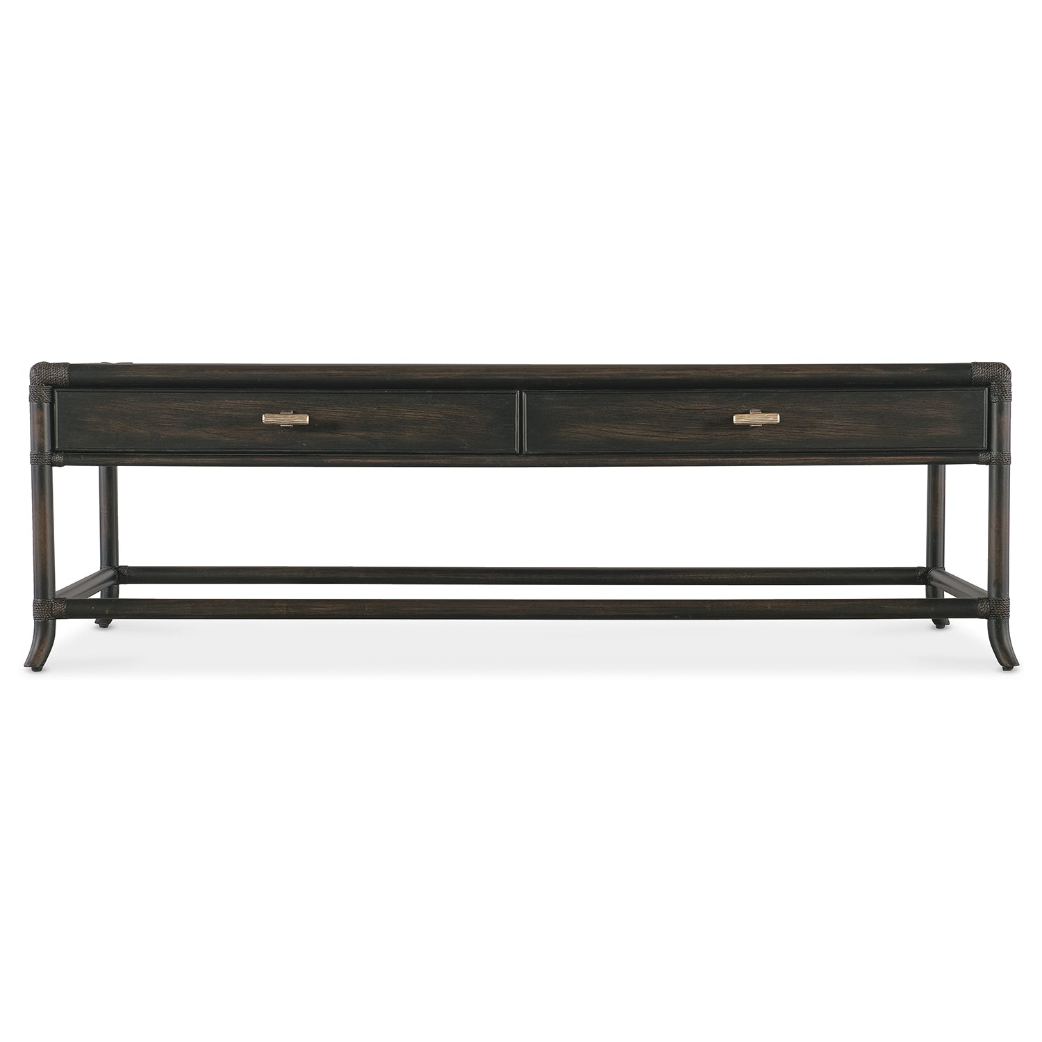 Hooker Furniture Retreat Pole Rattan Cocktail Table