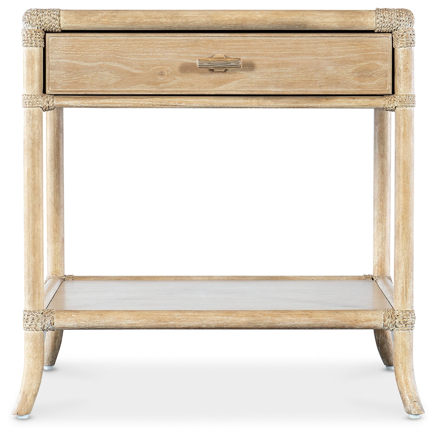 Hooker Furniture Retreat Pole Rattan End Table