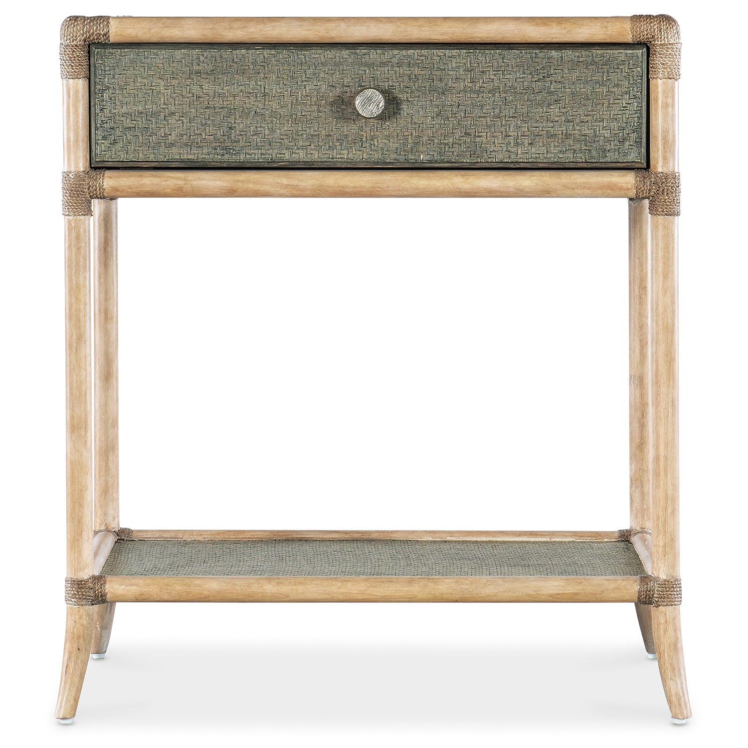 Hooker Furniture Retreat Pole Rattan Bedside Table