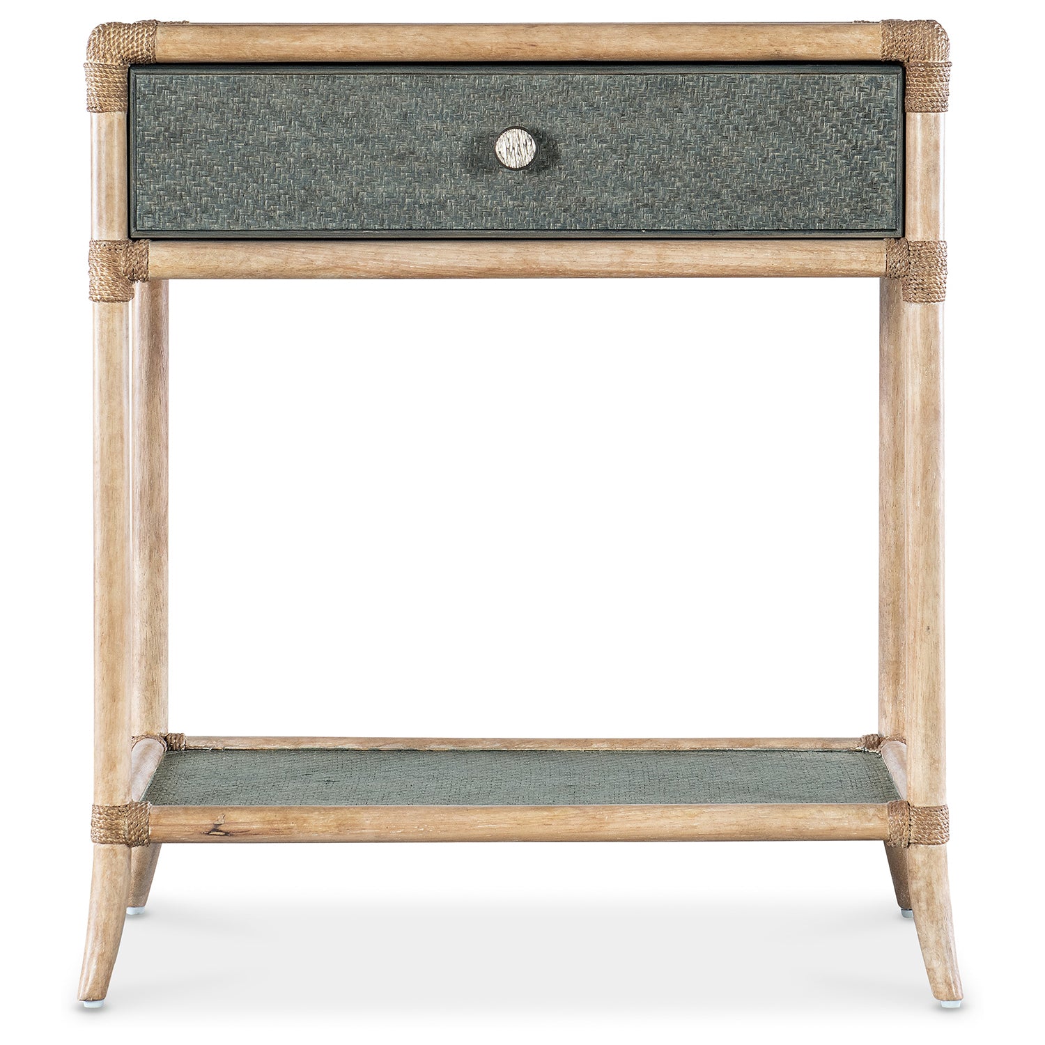 Hooker Furniture Retreat Pole Rattan Bedside Table