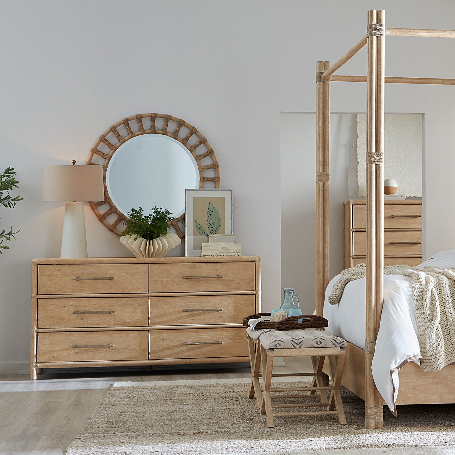 Hooker Furniture Retreat Pole Rattan Dresser