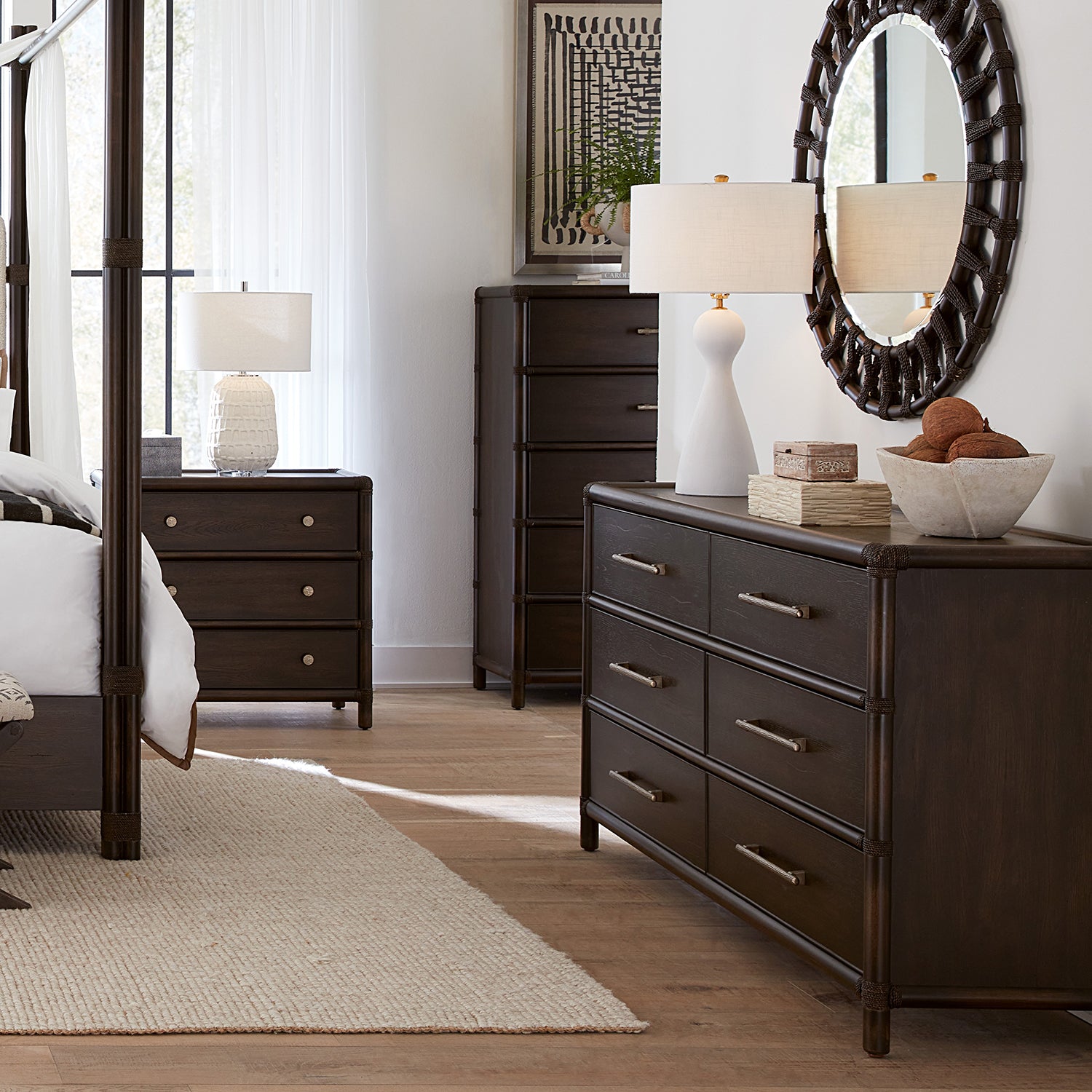 Hooker Furniture Retreat Pole Rattan Dresser