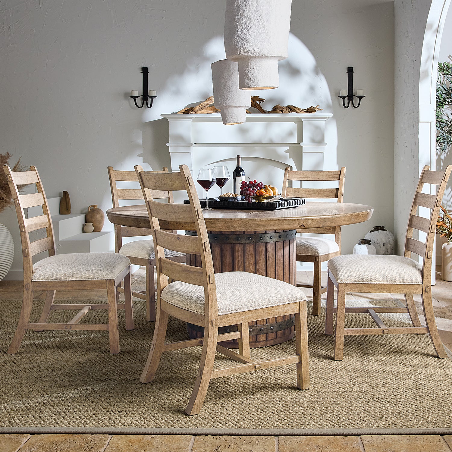 Hooker Furniture Vineyard Row Ladderback Side Chair Set of 2