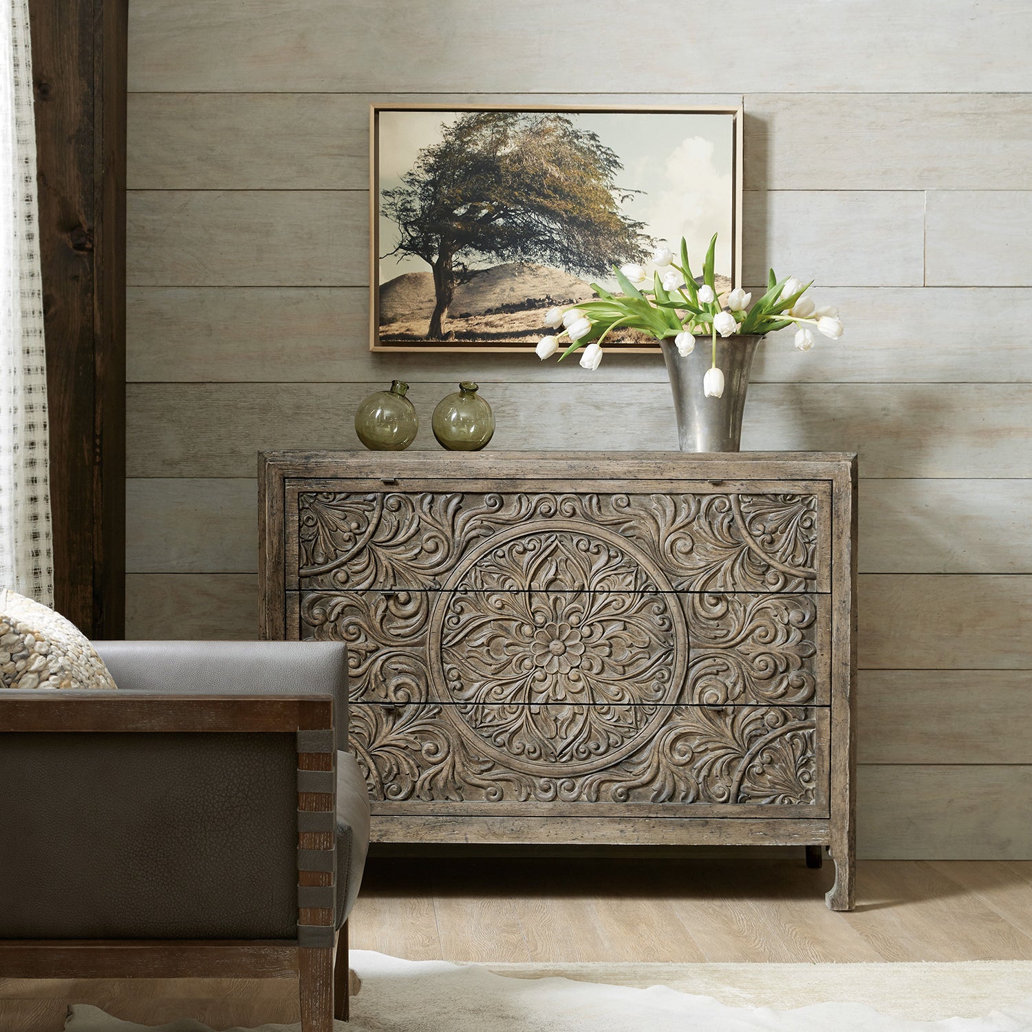 Hooker Furniture La Grange Lockhart Three-Drawer Accent Chest