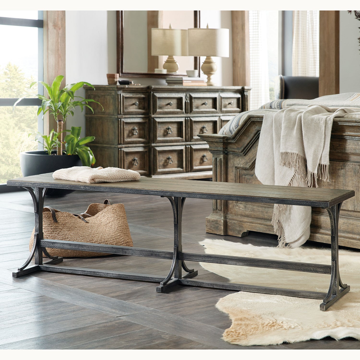 Hooker Furniture La Grange Von Rosenberg Bed Bench