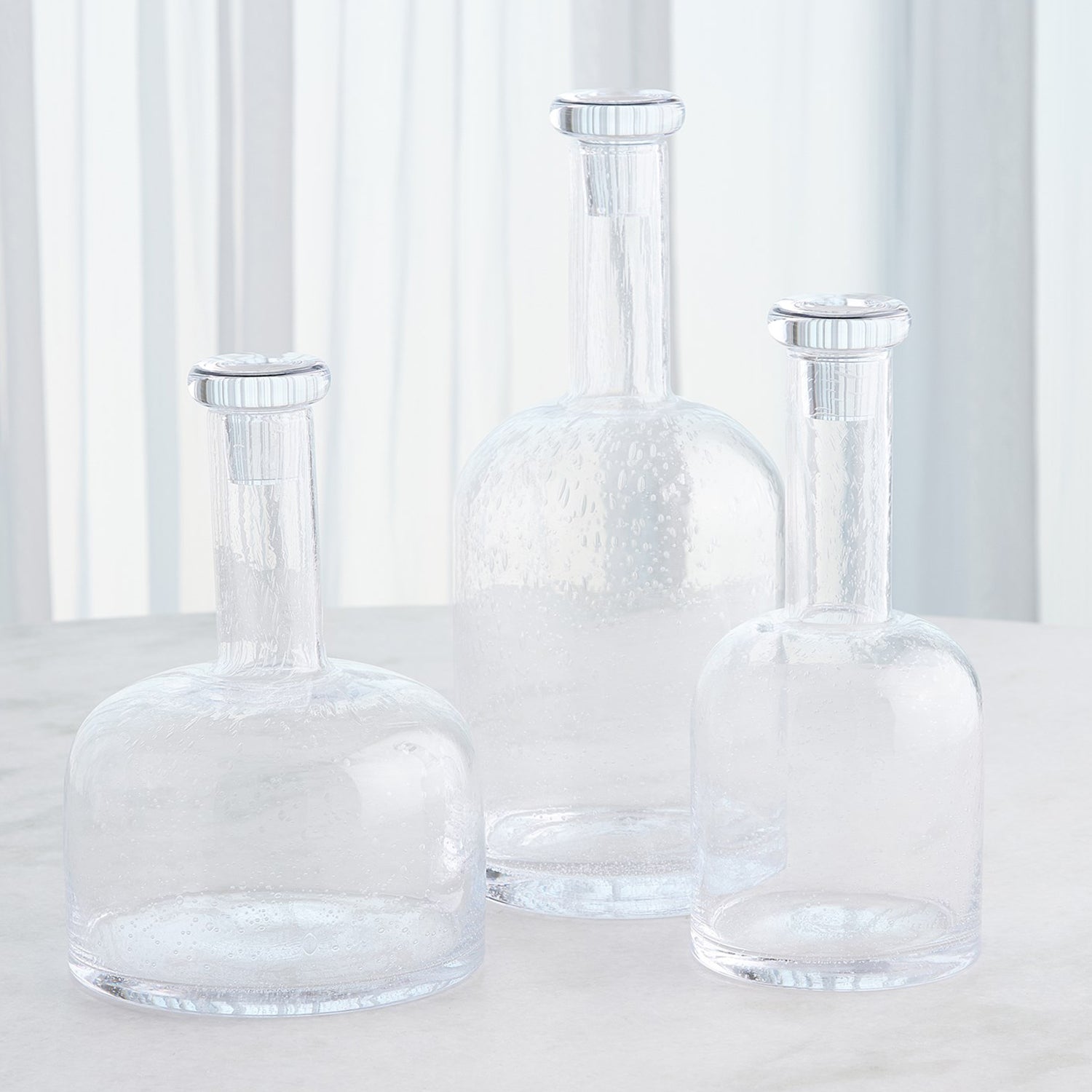Studio A Necked Seeded Decanter
