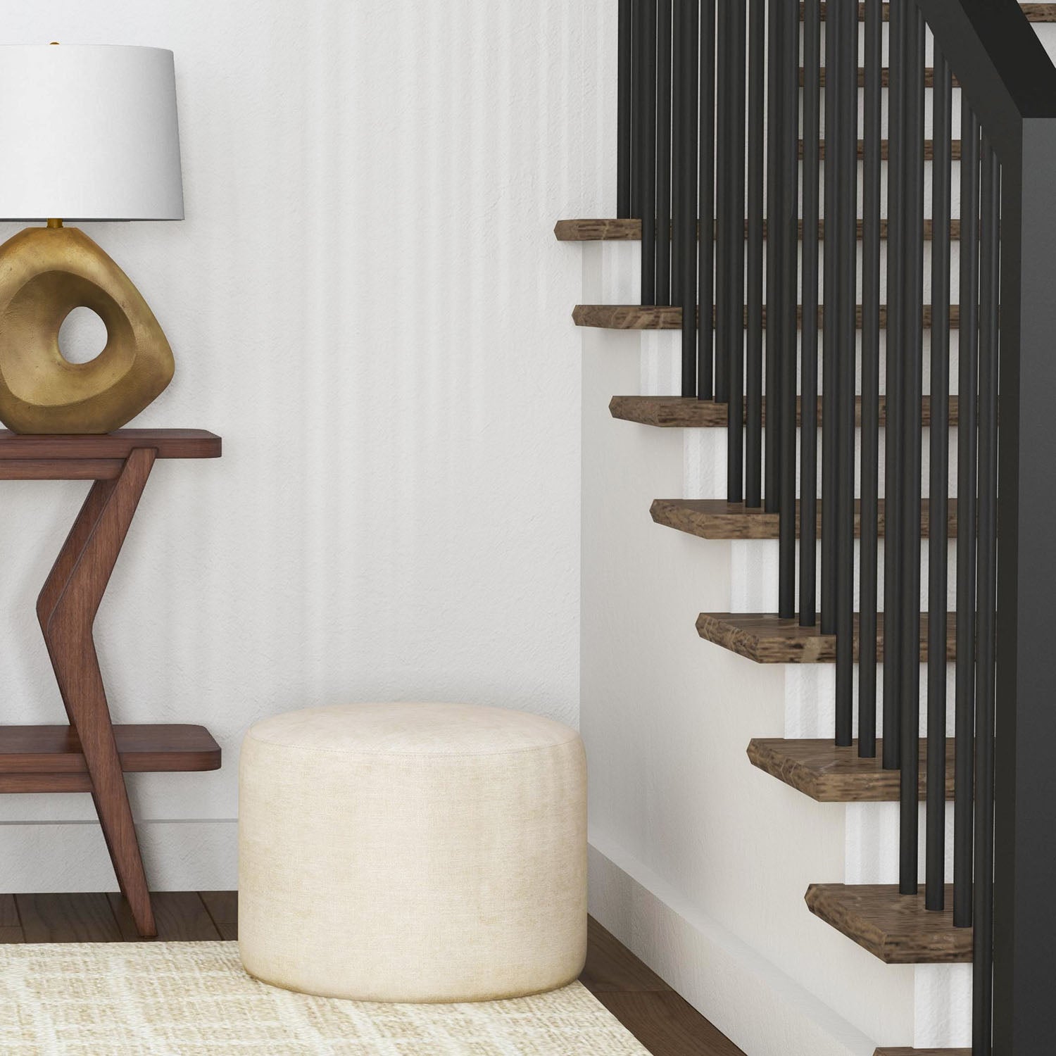 Bassett Mirror Anderson Round Ottoman