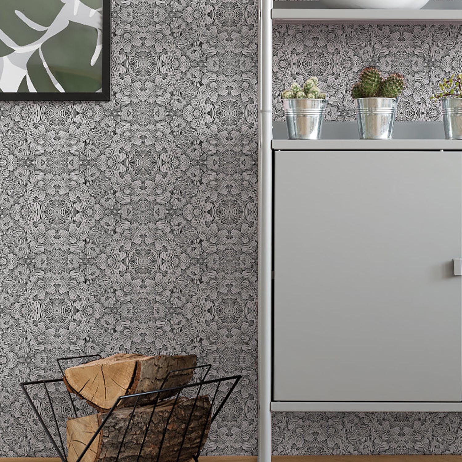 Mitchell Black Olio Wallpaper