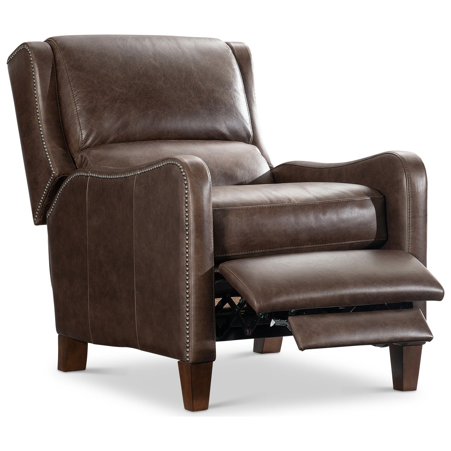 Bernhardt Motion Landon Brown Leather Recliner