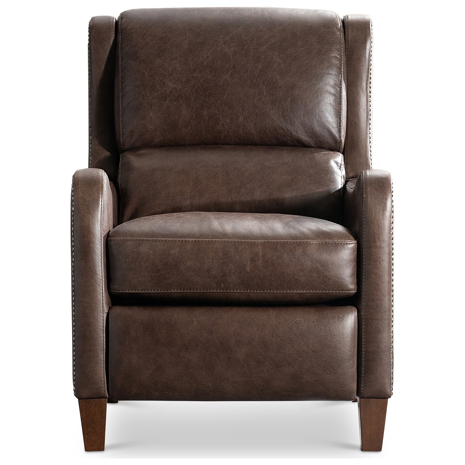 Bernhardt Motion Landon Brown Leather Recliner